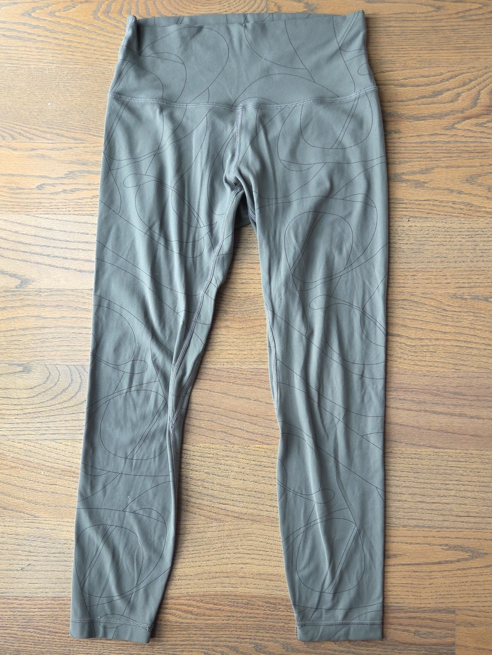Olive Green High-Waist Performance Leggings 25"